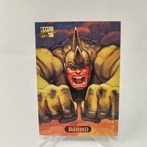 RHINO #100 1994 Marvel Masterpieces Trading Card (a62)